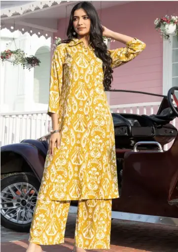 Yellow & White Co-ord Set