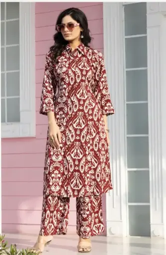 Classic Maroon Co-ord Set